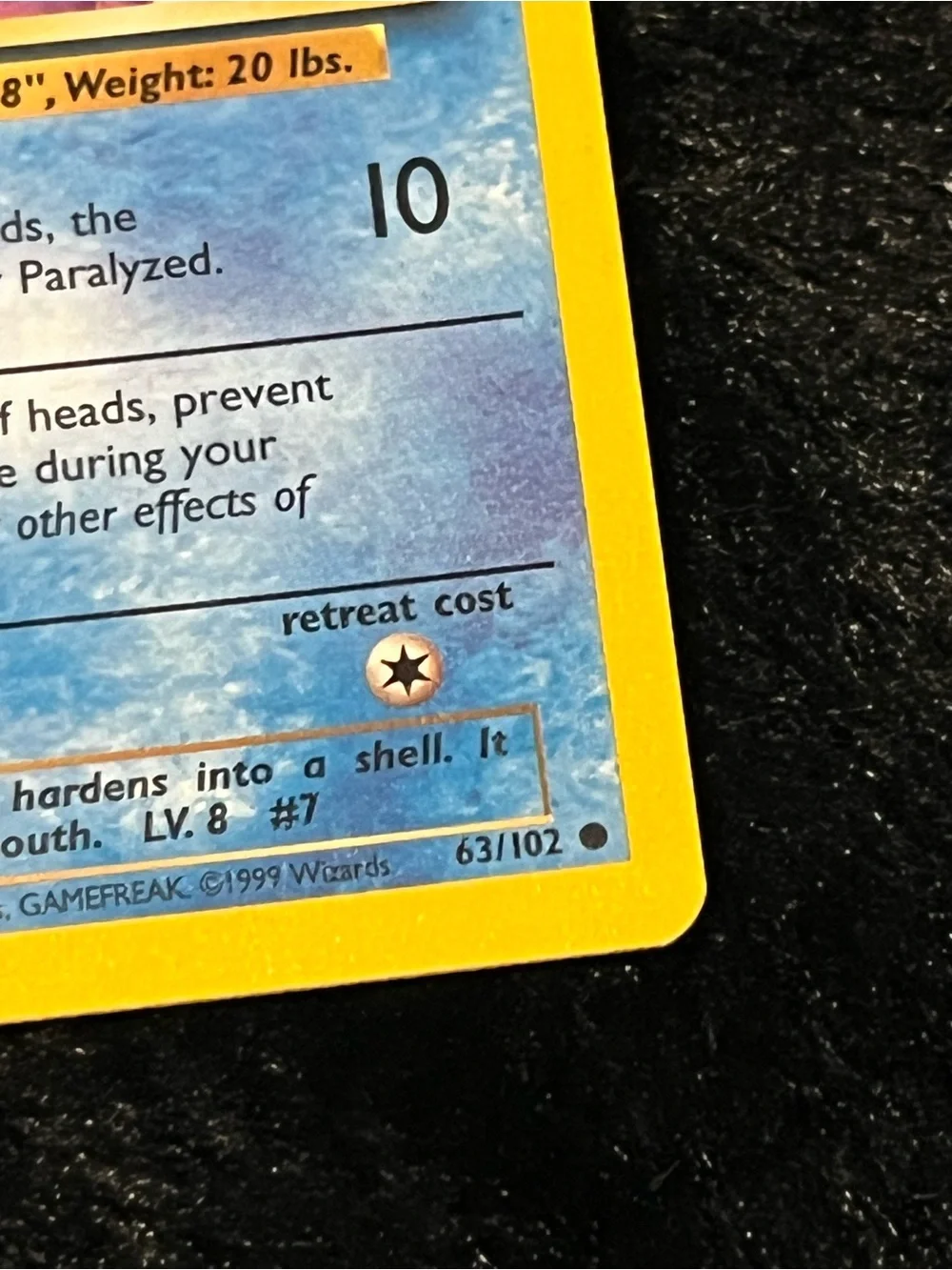 Vintage Water-Type Pokémon Card - 63/102
